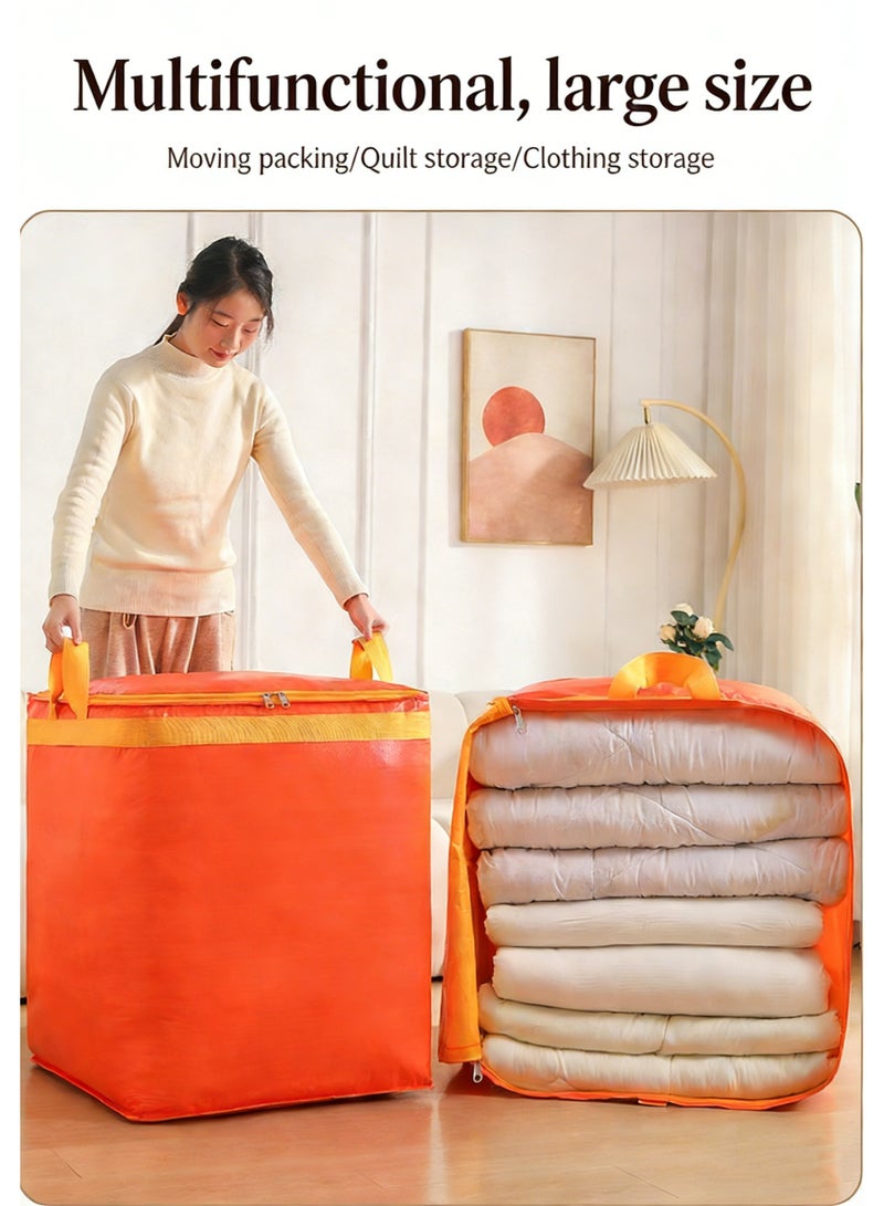 Large Heavy Duty Moving Bags with Reinforced Handles & Zipper, Foldable Waterproof Storage Bag for Clothes, Bedding, Blankets, Moving Supplies for Dorm, Home, Travel, 300L, Blue - Image 5